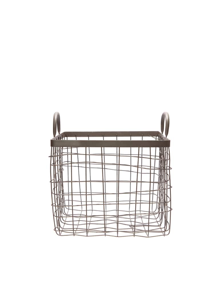 rinascente Puebco Squared Basket Medium - Grey