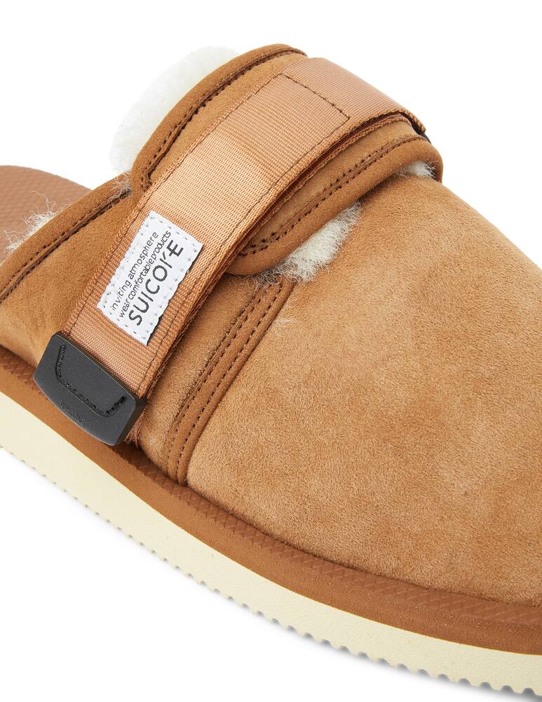 rinascente Suicoke Slipon zavo slipper int fur - Marrone