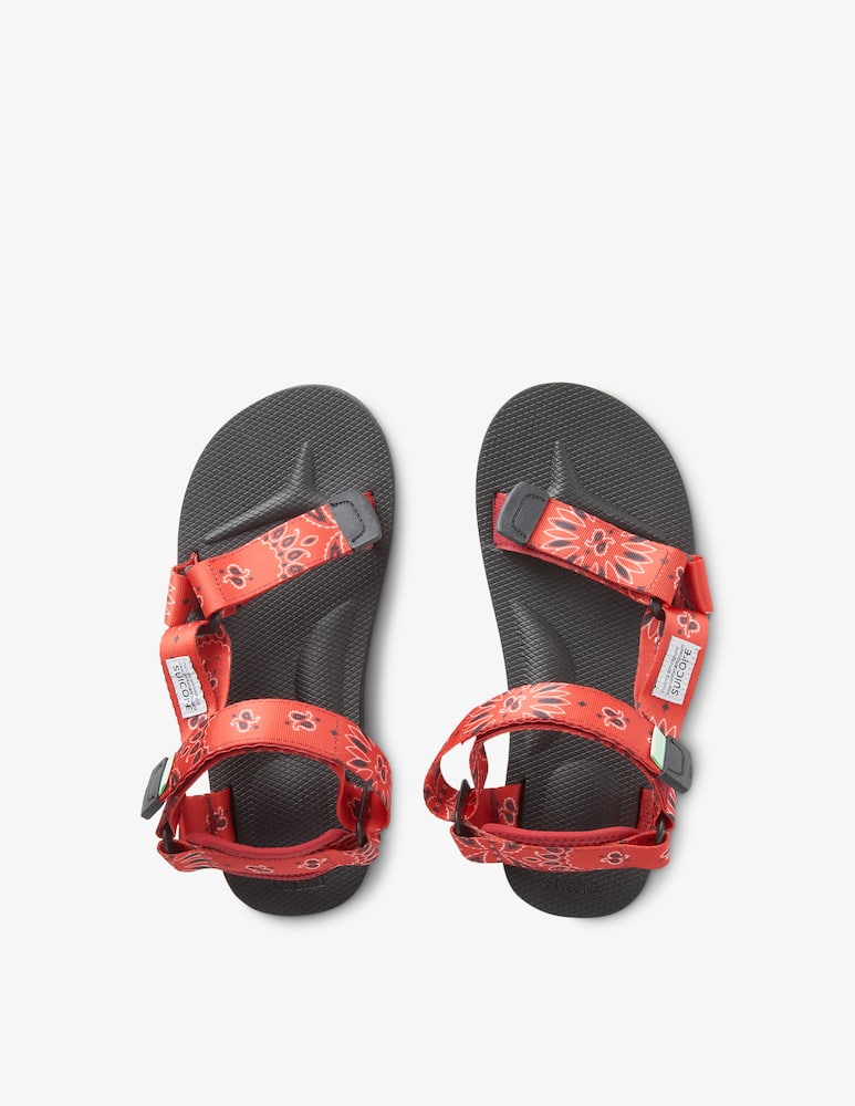 rinascente Suicoke Deba-ca flat sandals - red