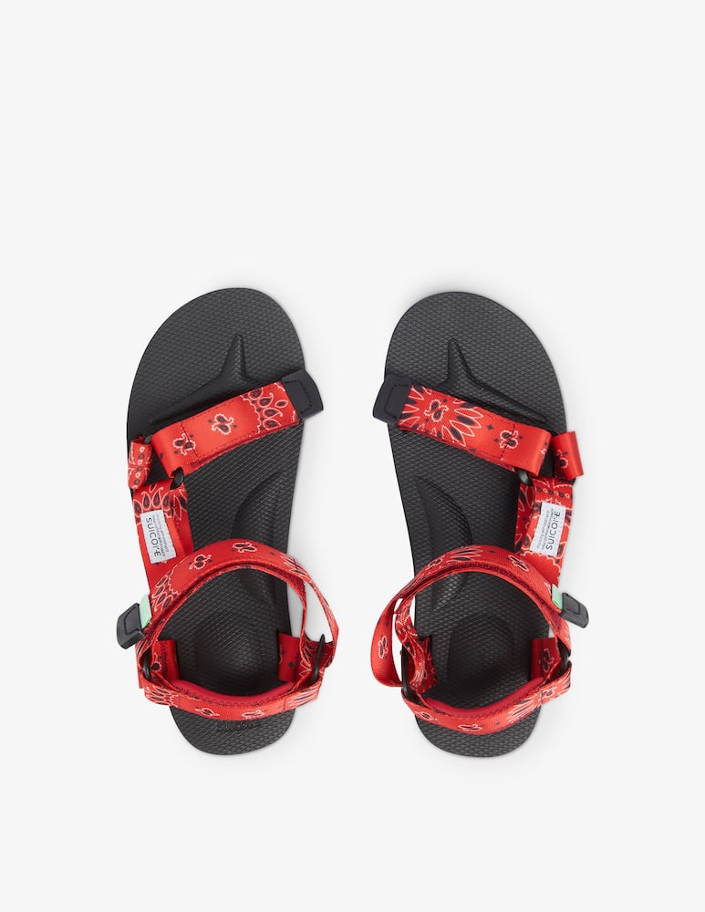 rinascente Suicoke Deba-ca flat sandals - red