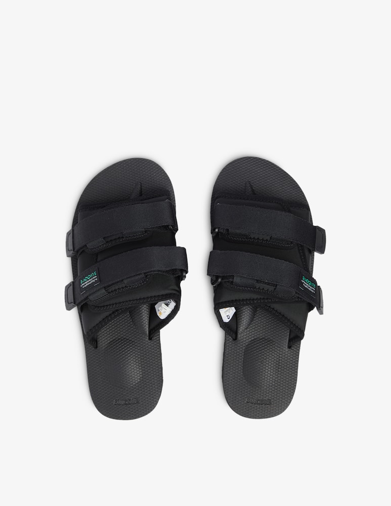 Suicoke Moto-cab flat sandals - black - picture 3