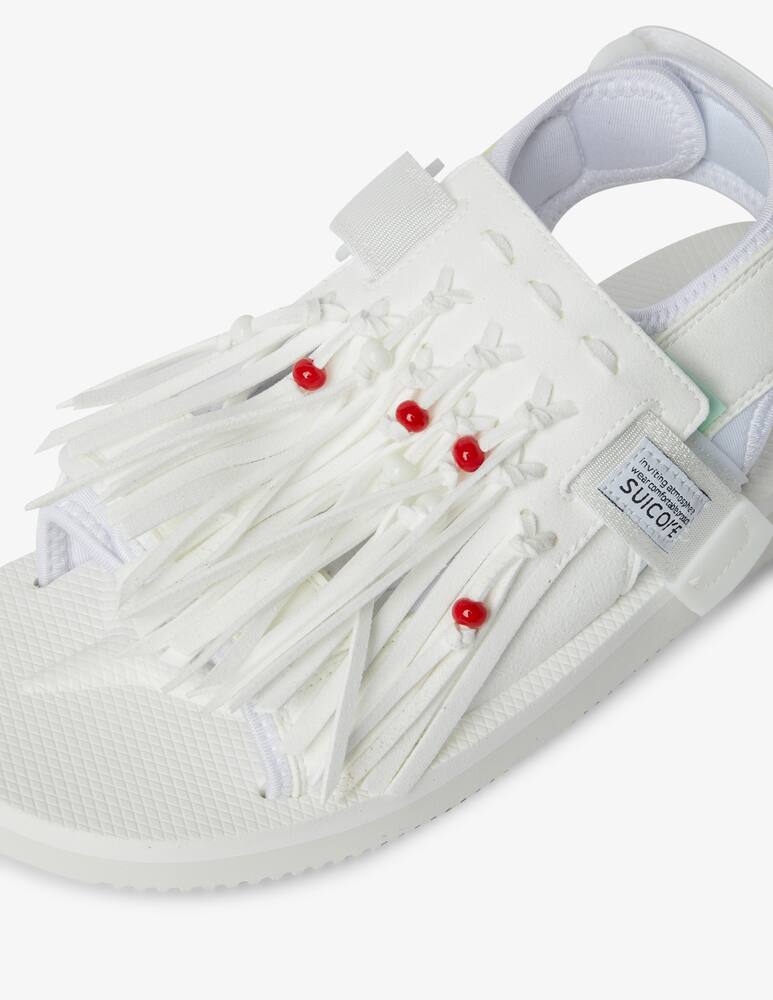 rinascente Suicoke Was 4ab fringes sandals - white
