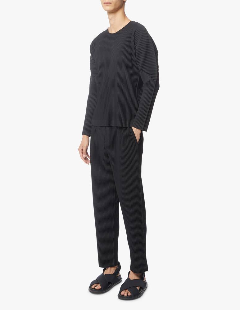 rinascente Issey Miyake Pleated basic sweater - black