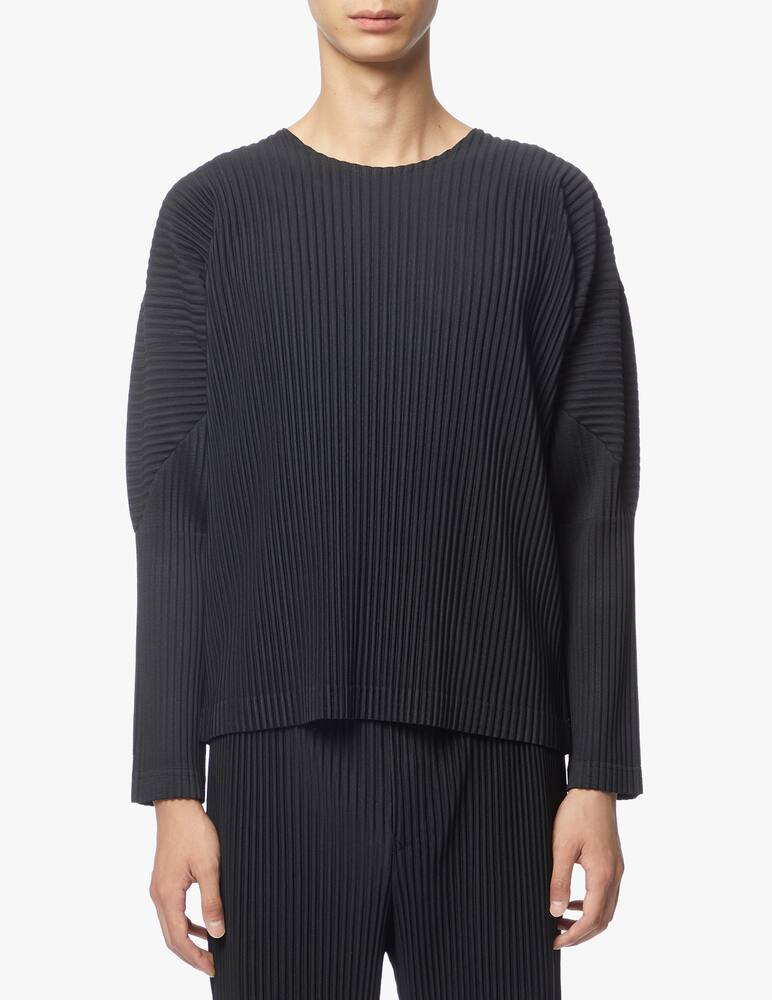 rinascente Issey Miyake Pleated basic sweater - black