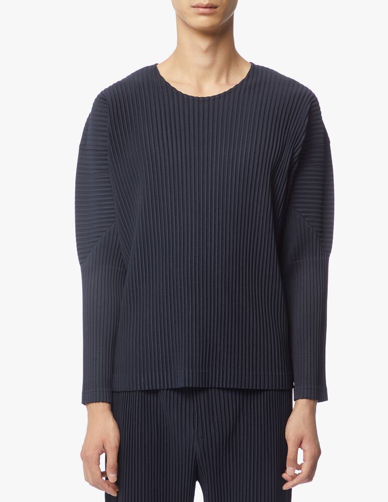 rinascente Issey Miyake Maglietta girocollo manica lunga basic plissettata