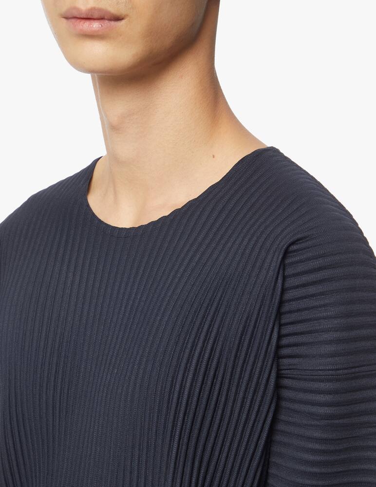rinascente Issey Miyake Maglietta girocollo manica lunga basic plissettata