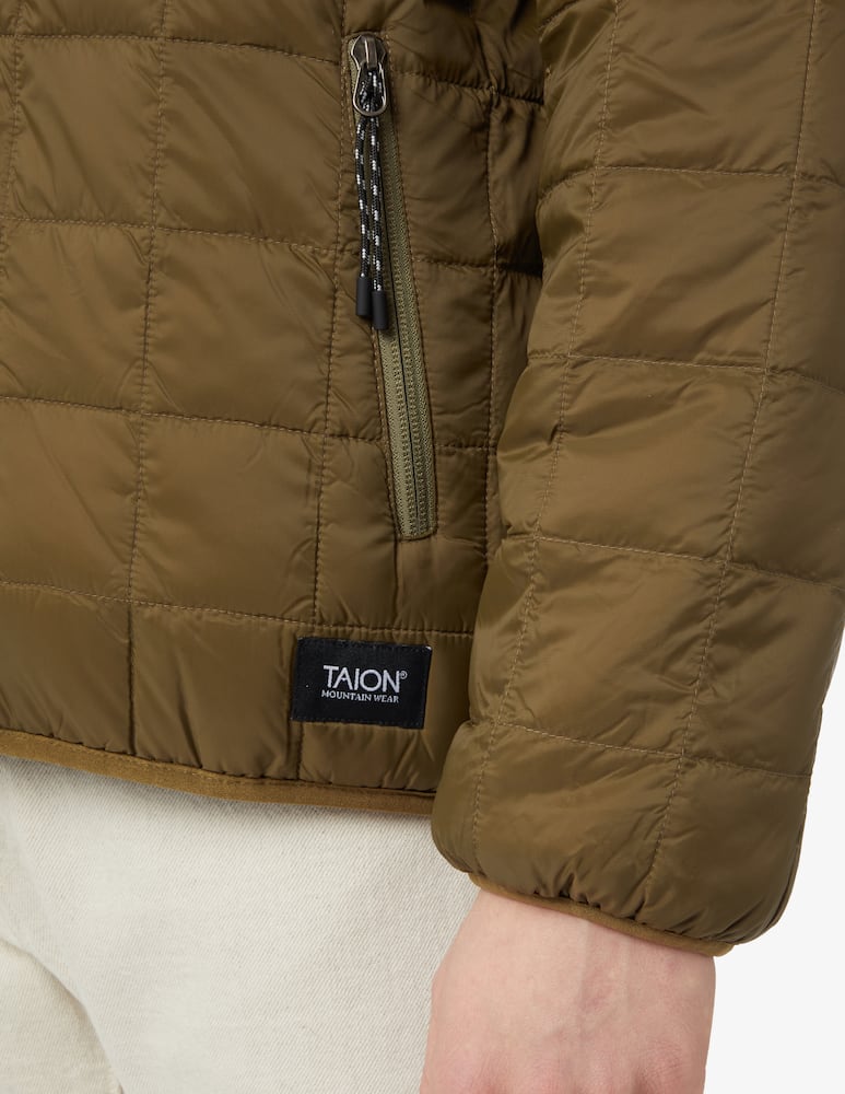 Taion Reversible downxboa hoodie - Green - picture 5 Taion Reversible downxboa hoodie - Green - picture 5