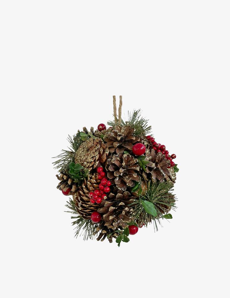 rinascente Shishi Cone ball with red berries