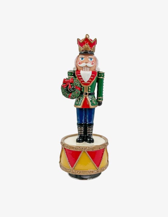 Shishi - Carillon schiaccianoci con ghirlanda - €55,00