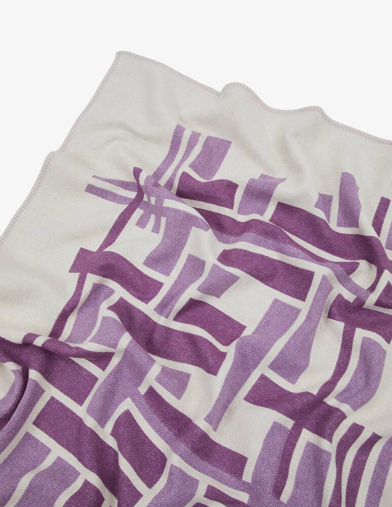 rinascente Lanerossi Metropolis Throw Mauve