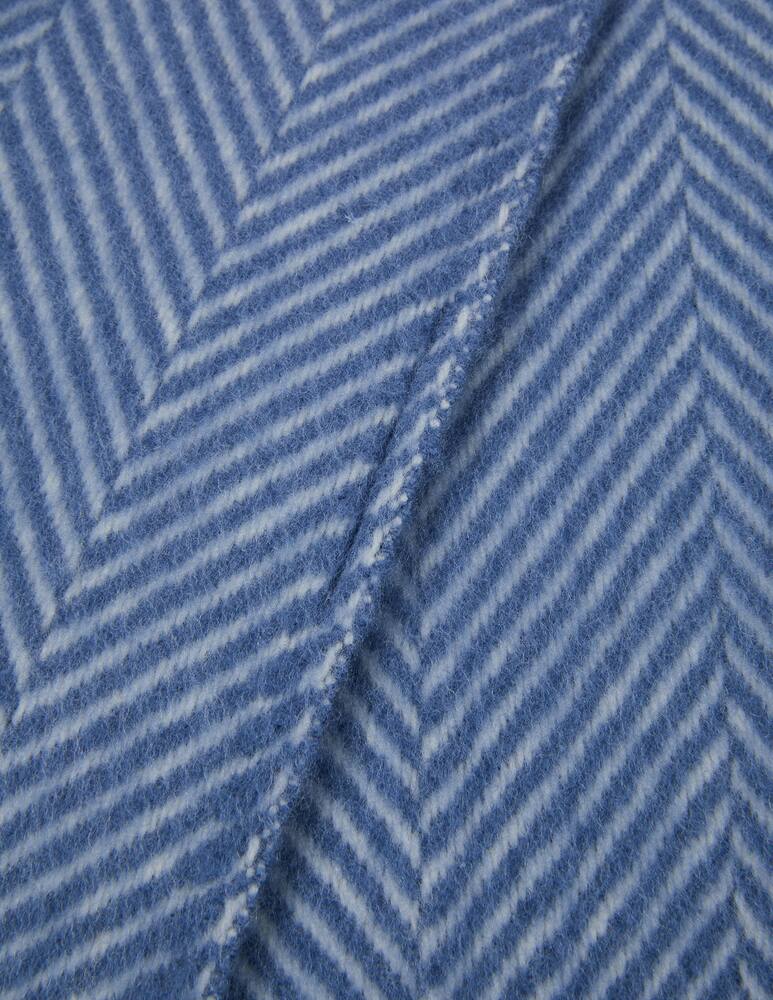 rinascente Lanerossi Uruguay Spina Maxi Plaid Avio