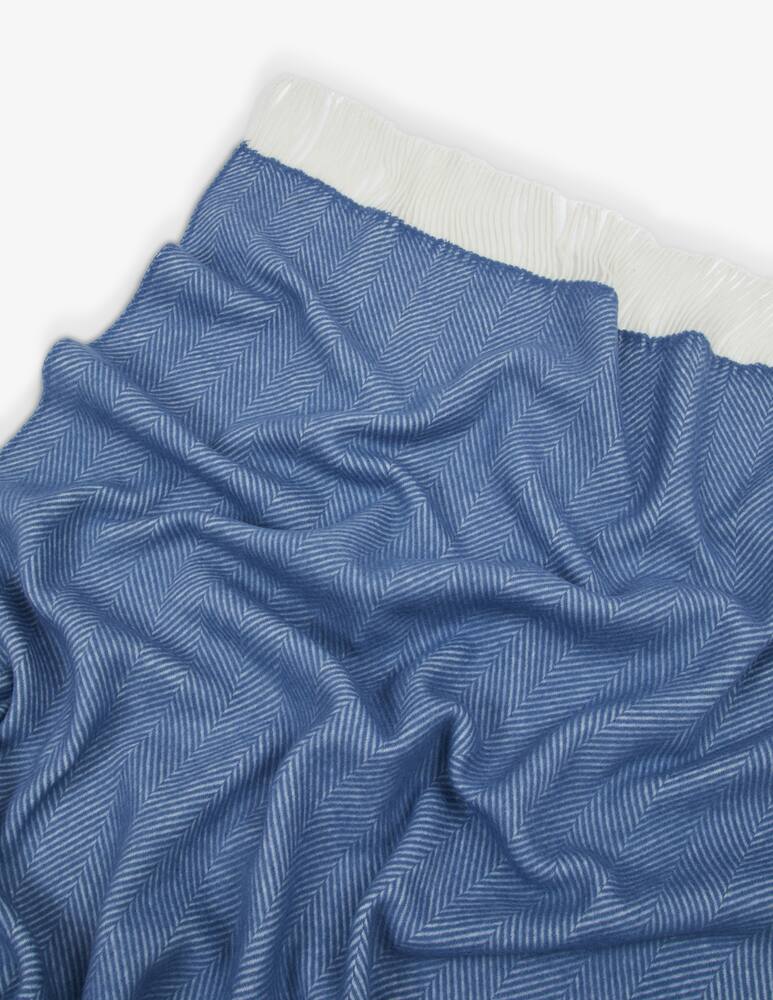 rinascente Lanerossi Uruguay Spina Maxi Plaid Avio