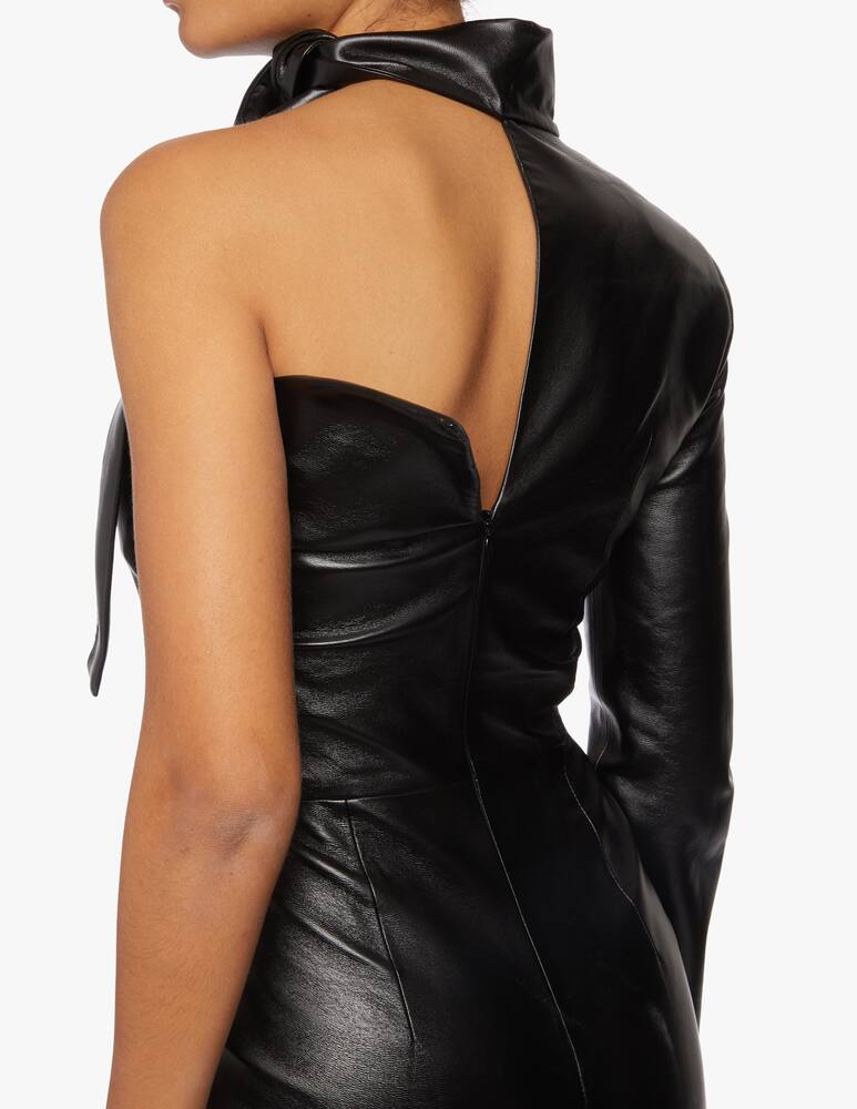 rinascente Materiel Vestito monospalla in simil pelle