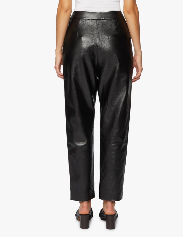 rinascente Materiel Pantaloni a vita alta in simil pelle