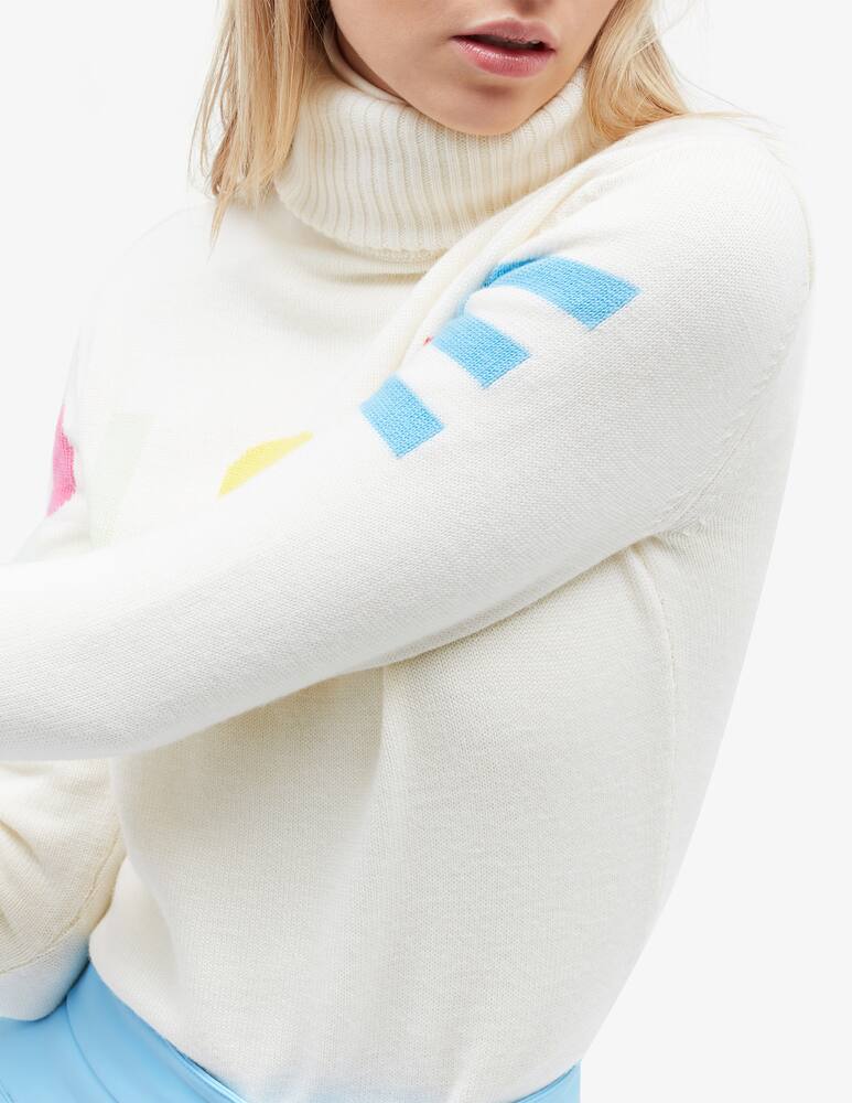 rinascente Perfect Moment Pieste wool sports sweater - White