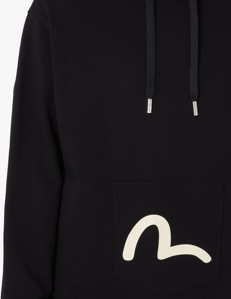 Evisu Felpa con cappuccio con logo tasca - Nero - immagine 4 Evisu Felpa con cappuccio con logo tasca - Nero - immagine 4