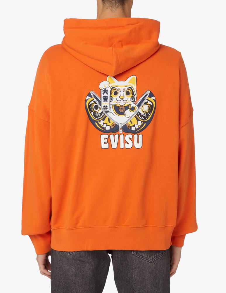 rinascente Evisu Felpa con cappuccio con logo - Arancione