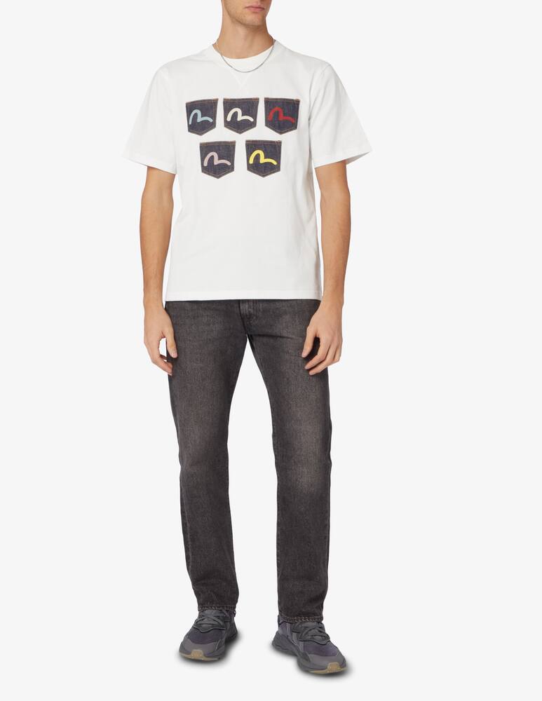 rinascente Evisu Maglietta multi logo - Bianco