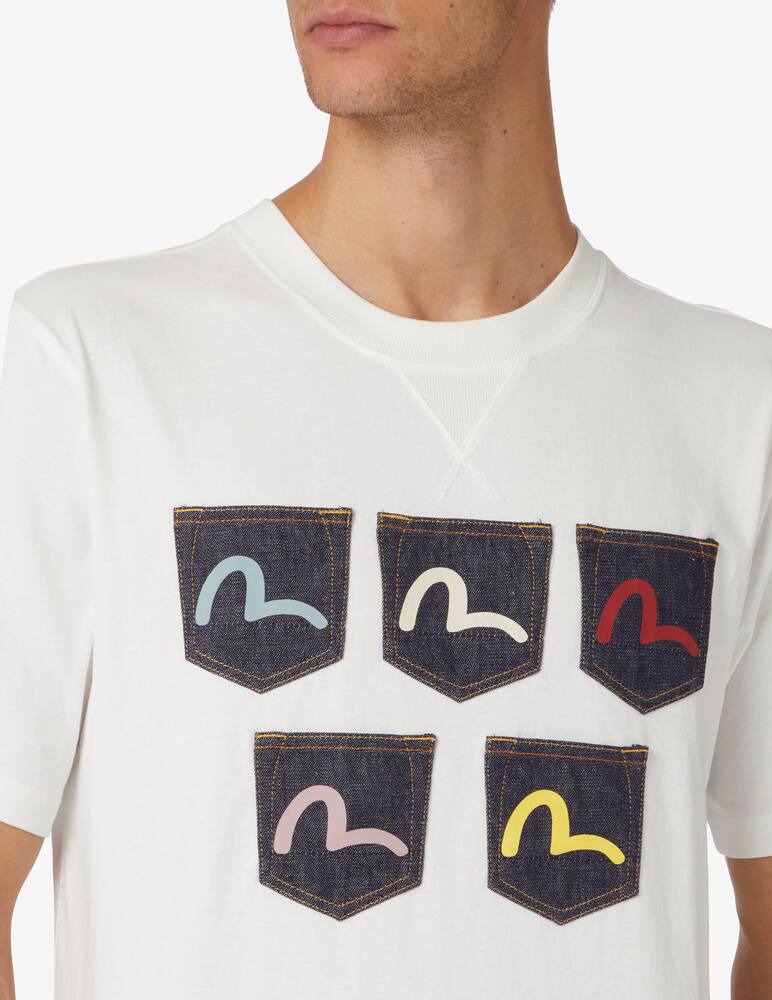 rinascente Evisu Maglietta multi logo - Bianco