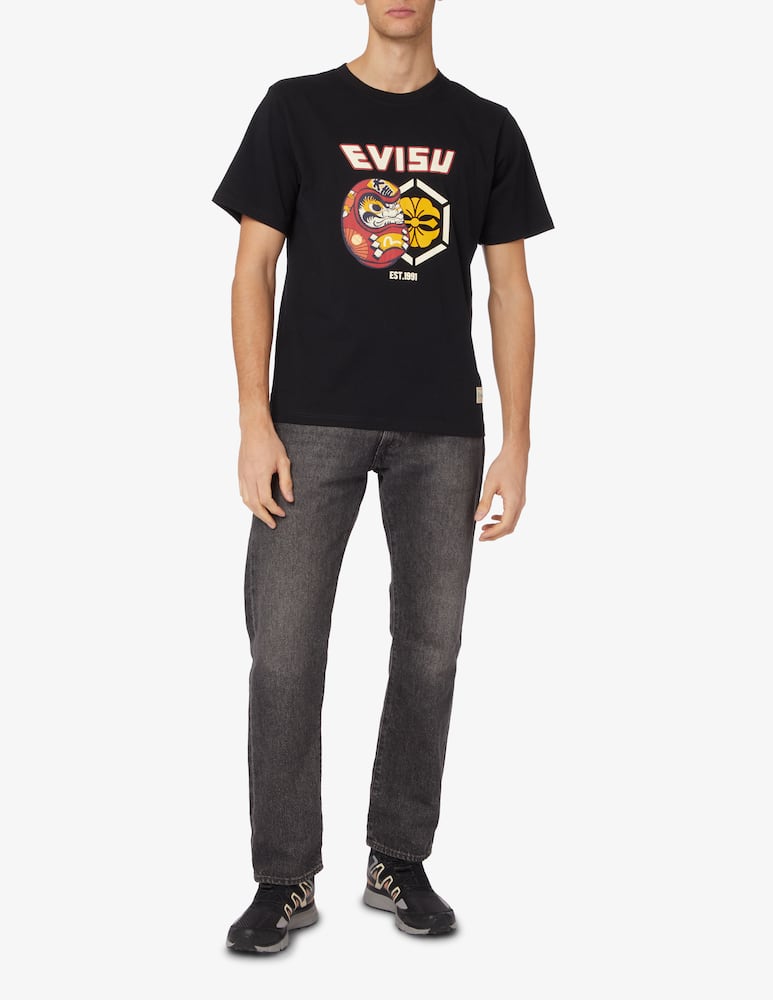 rinascente Evisu Maglietta disegno evisu - Nero