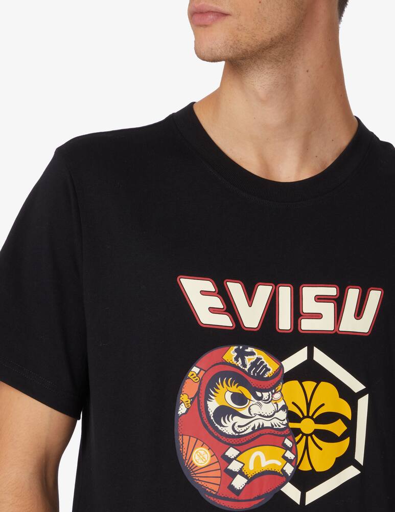 rinascente Evisu Maglietta disegno evisu - Nero