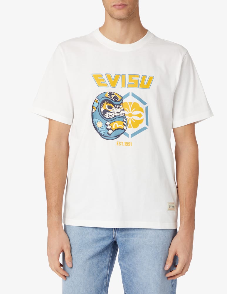 rinascente Evisu Evisu paint t-shirt - White