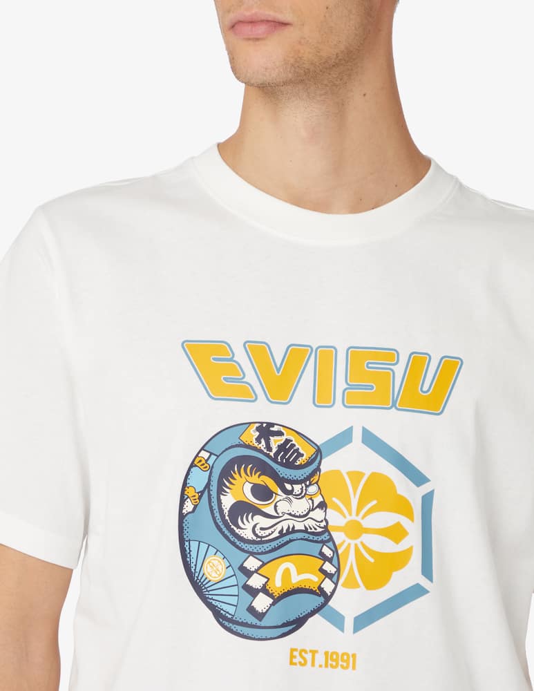 rinascente Evisu Evisu paint t-shirt - White