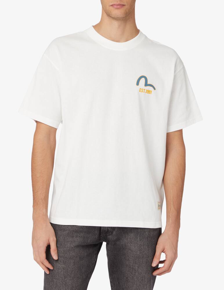 rinascente Evisu Maglietta loghino - Bianco