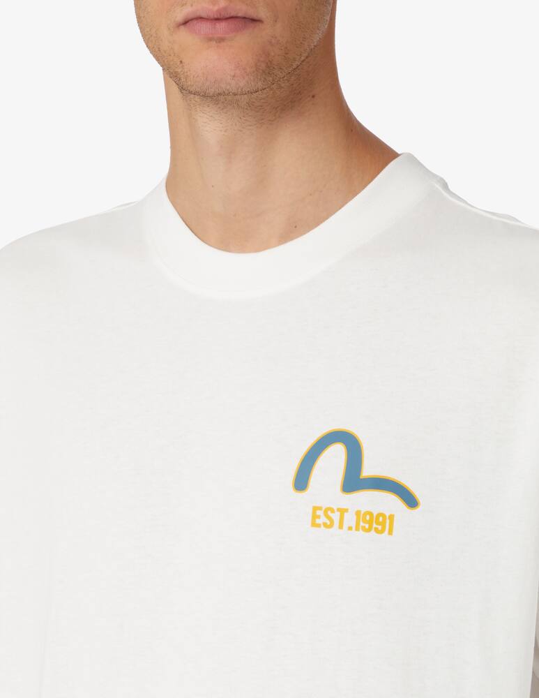 rinascente Evisu Maglietta loghino - Bianco