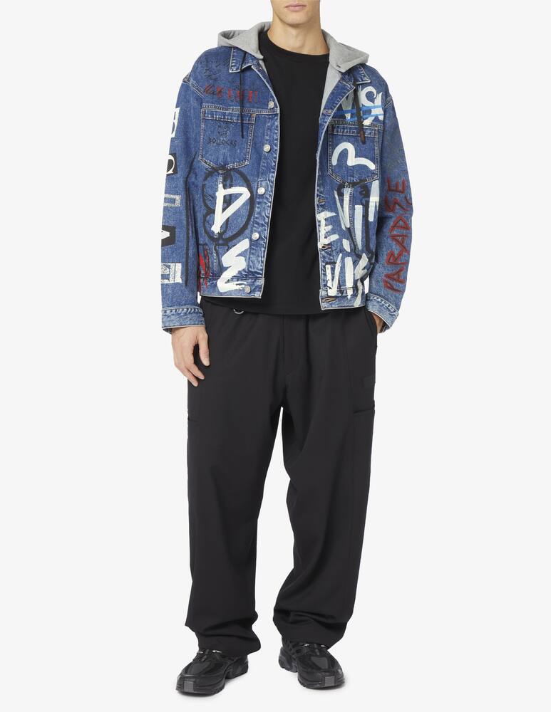 rinascente Evisu Giacca jeans con cappuccio graffiti