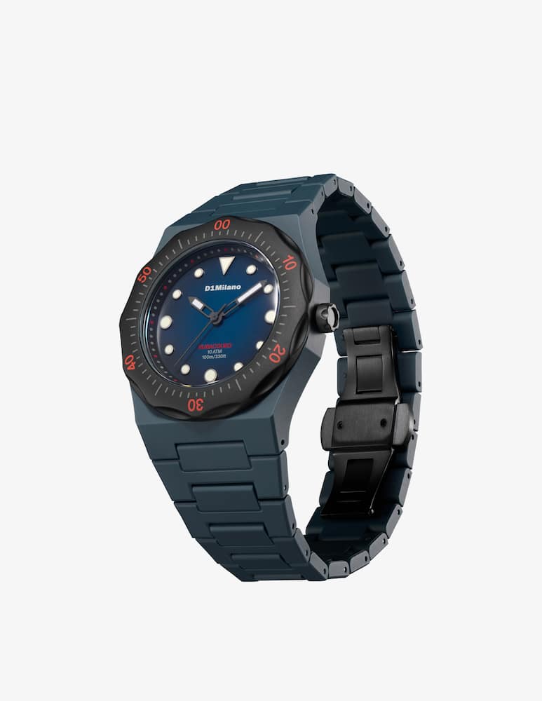 rinascente D1 Milano Polycarbon Diver Blue&Black Orologio