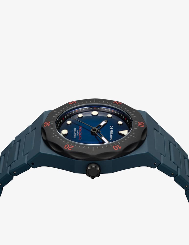 rinascente D1 Milano Polycarbon Diver Blue&Black Orologio