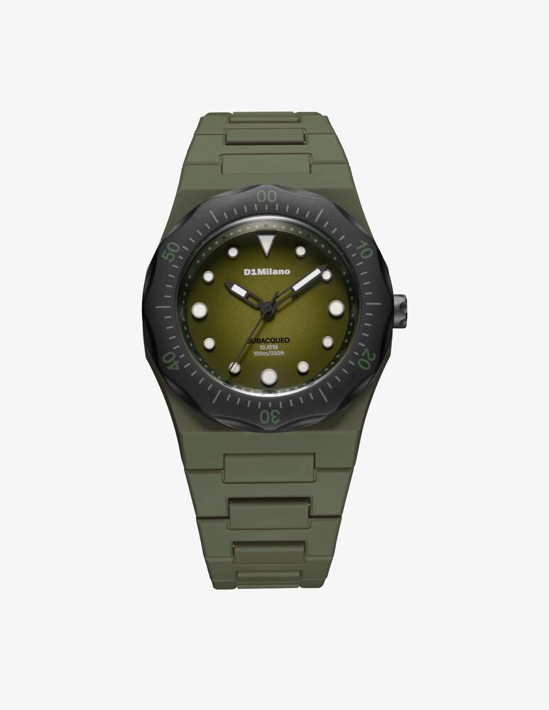 rinascente D1 Milano Polycarbon Diver Military Green Orologio