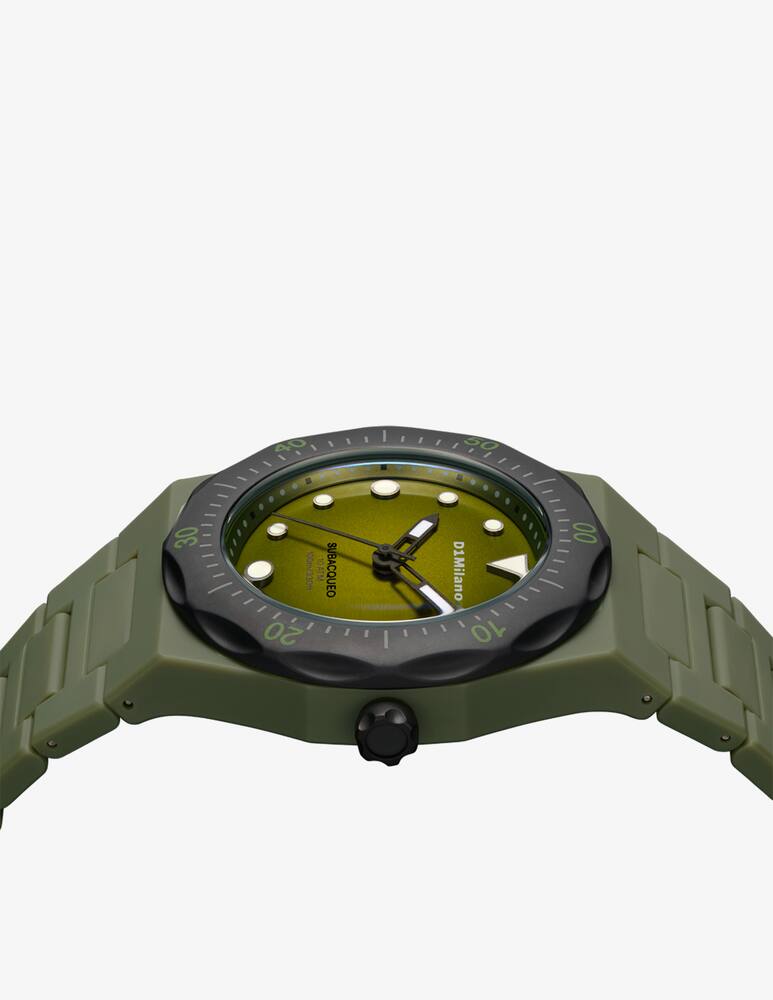 rinascente D1 Milano Polycarbon Diver Military Green Orologio