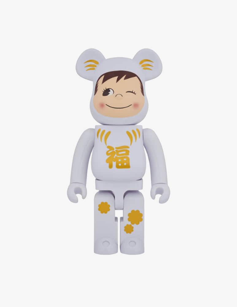 Medicom Toy Bearbrick 1000% Daruma X Poko-Chan White - immagine 1