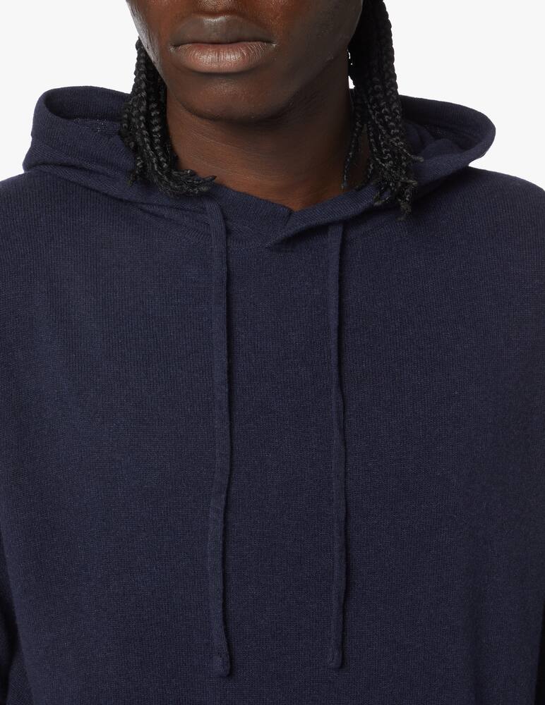 rinascente Cruna Maglia con cappuccio in lana e cashmere