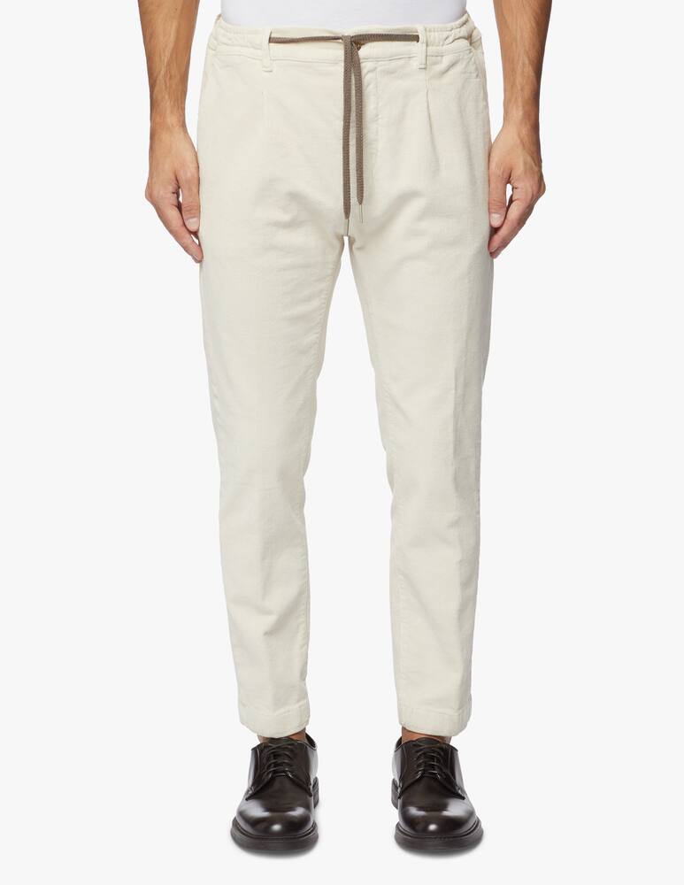 rinascente Cruna Velvet coulisse trousers