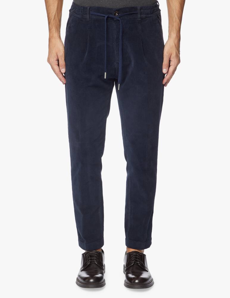 rinascente Cruna Velvet coulisse trousers