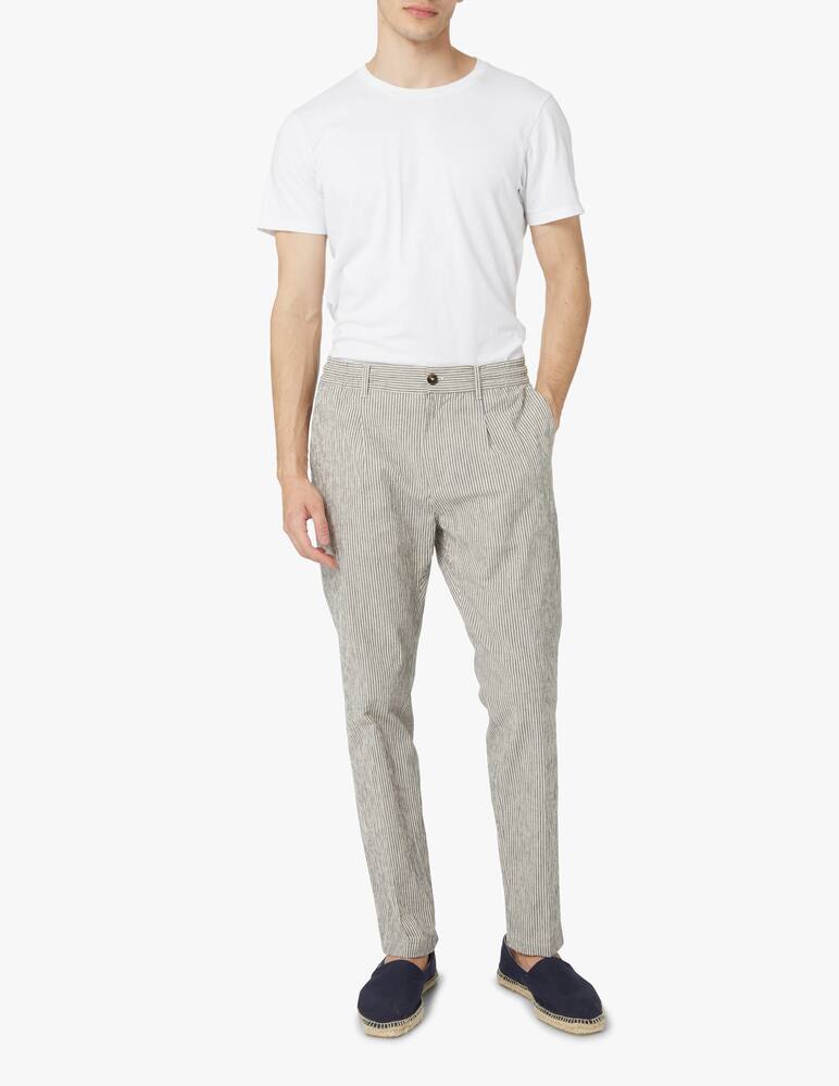 rinascente Cruna Seersucker 905 mitte pants - blue