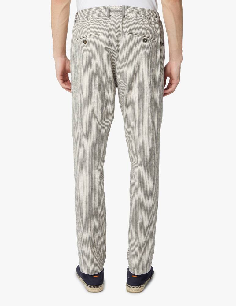 rinascente Cruna Seersucker 905 mitte pants - blue