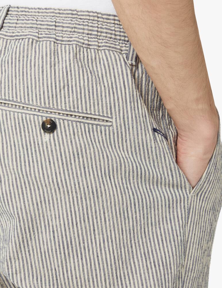 rinascente Cruna Seersucker 905 mitte pants - blue