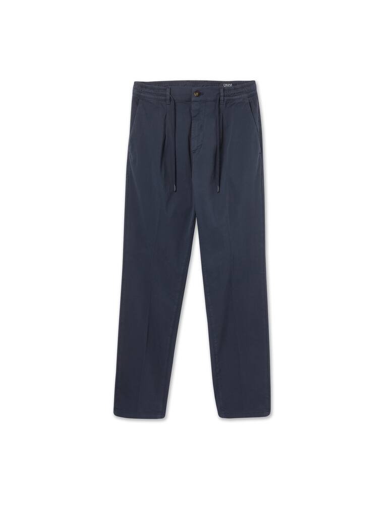 rinascente Cruna Pantalone mitte 901 popeline cotone - blu