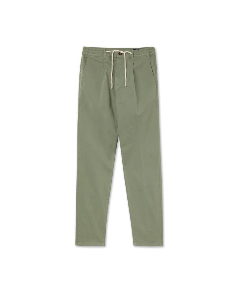 rinascente Cruna Popeline cotton 901 mitte pants - green