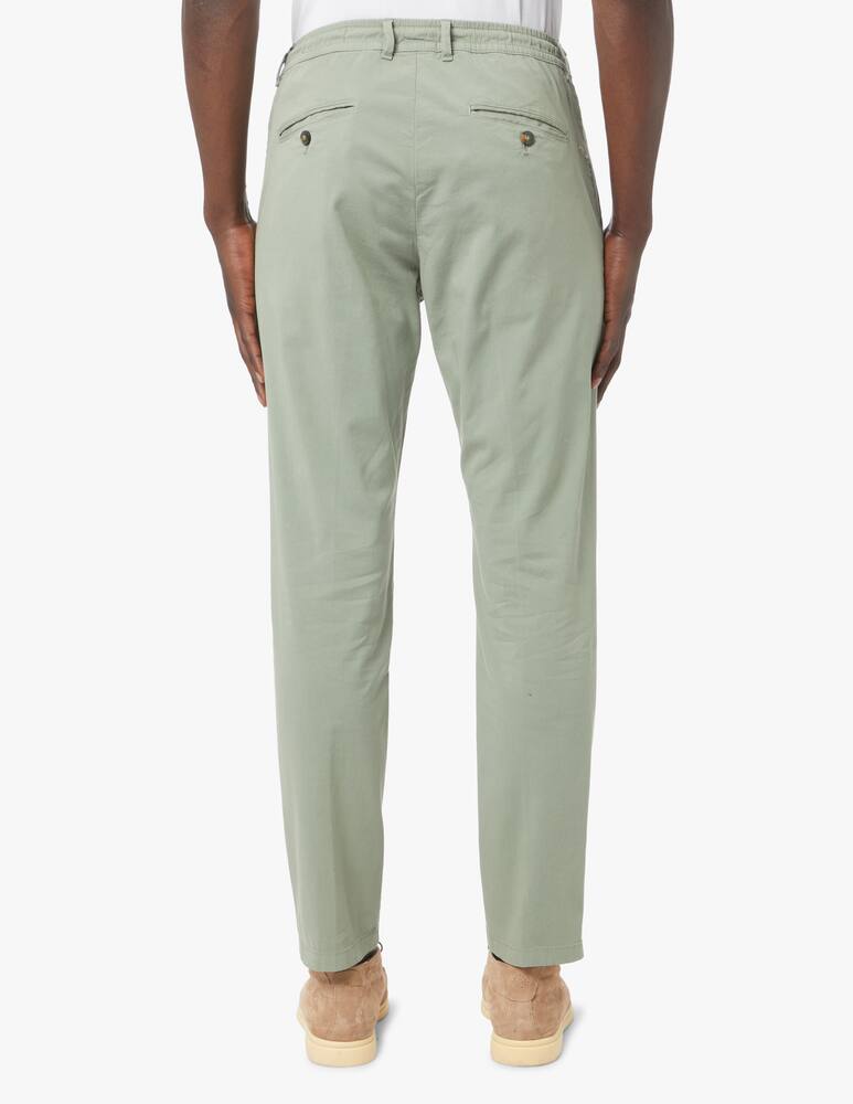 rinascente Cruna Popeline cotton 901 mitte pants - green