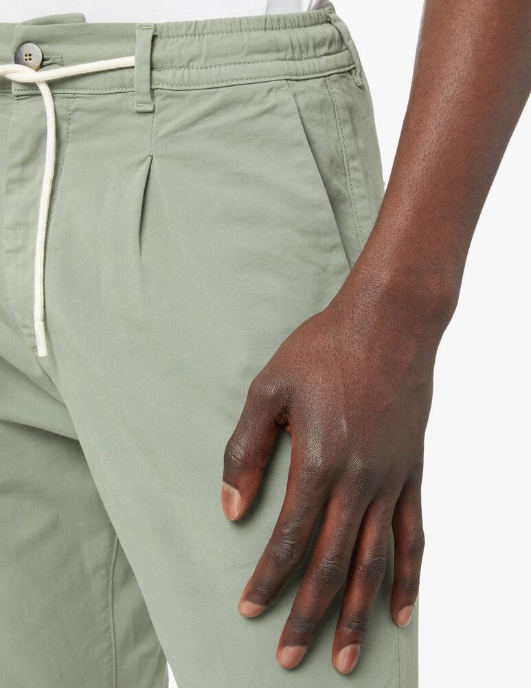 rinascente Cruna Popeline cotton 901 mitte pants - green