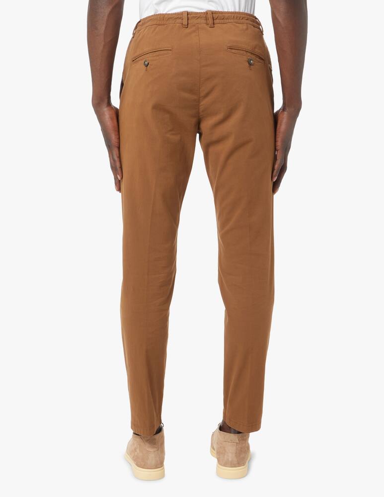 rinascente Cruna Popeline cotton 901 mitte pants - brown