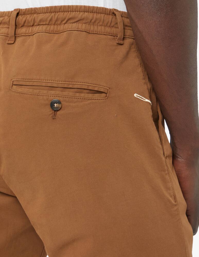 rinascente Cruna Popeline cotton 901 mitte pants - brown