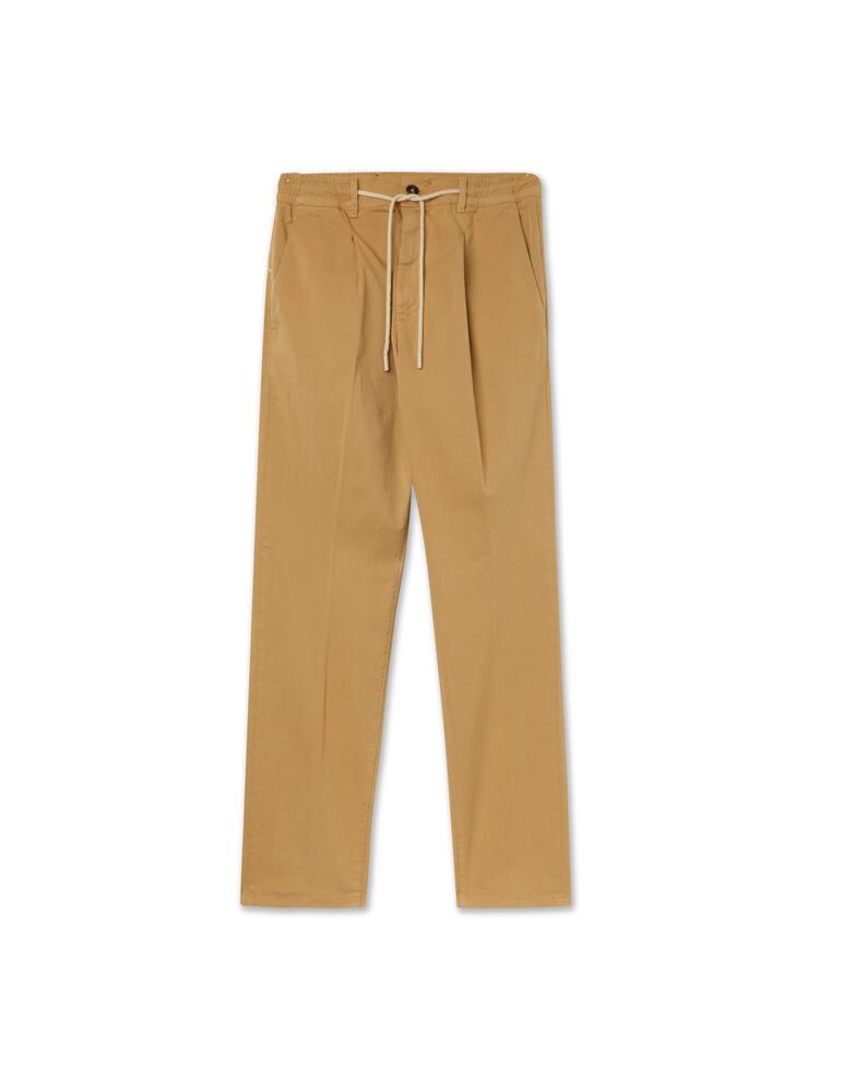 rinascente Cruna Popeline cotton 901 mitte pants - brown