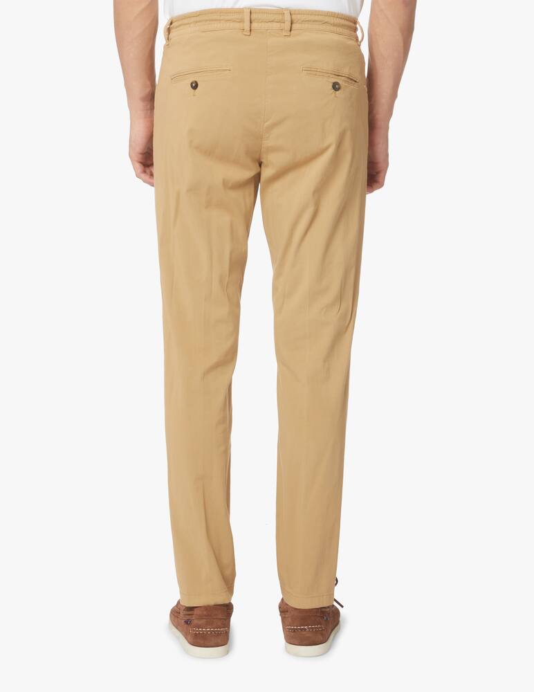 rinascente Cruna Popeline cotton 901 mitte pants - brown