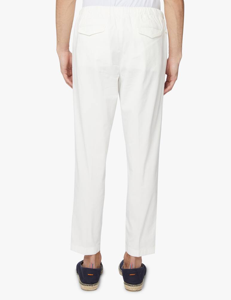 rinascente Cruna Popeline burano 901 pants - white